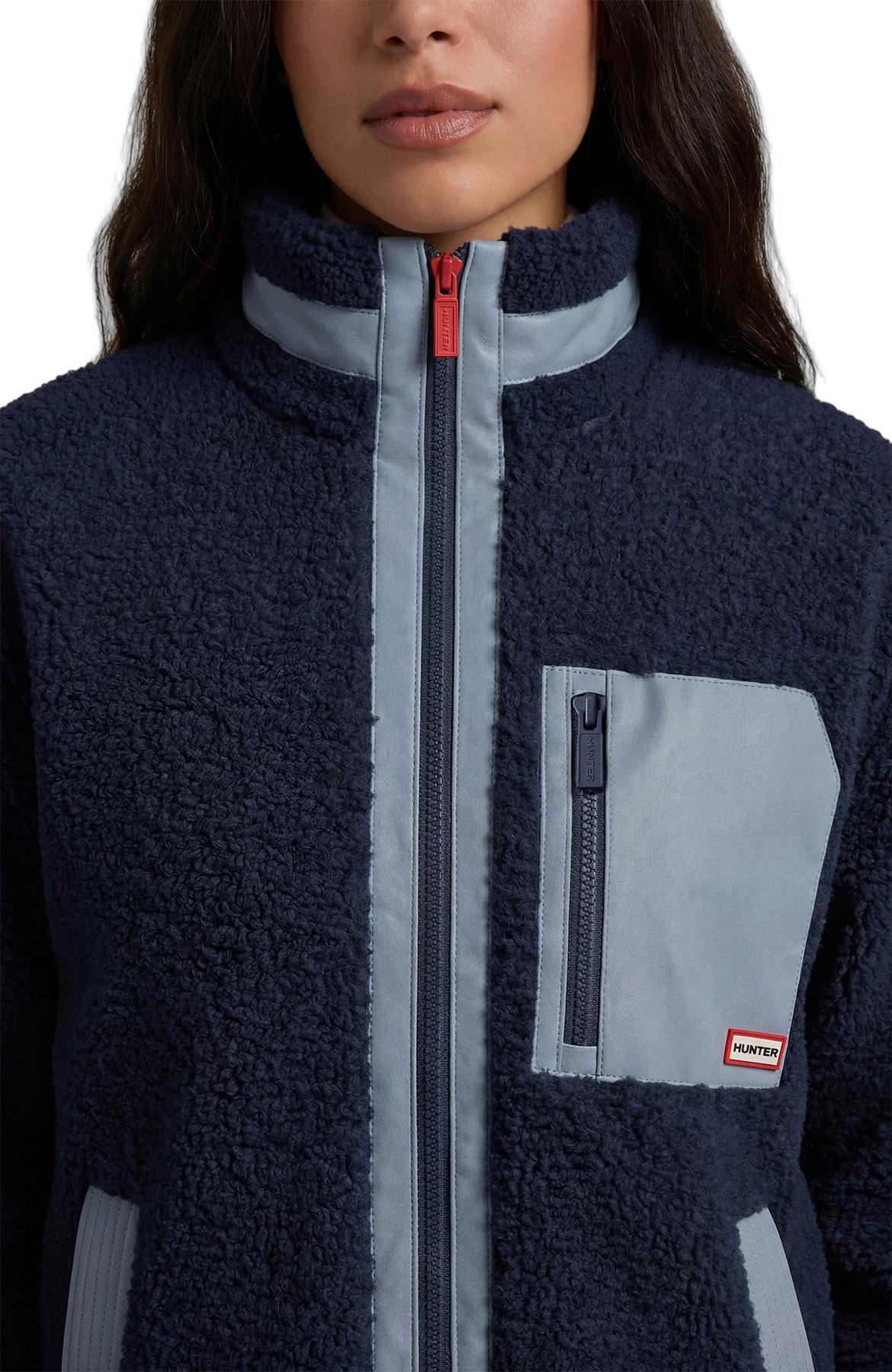 Product gallery image number 3 for product Emma Sherpa Color Block Mixed Media Jacket - Women's