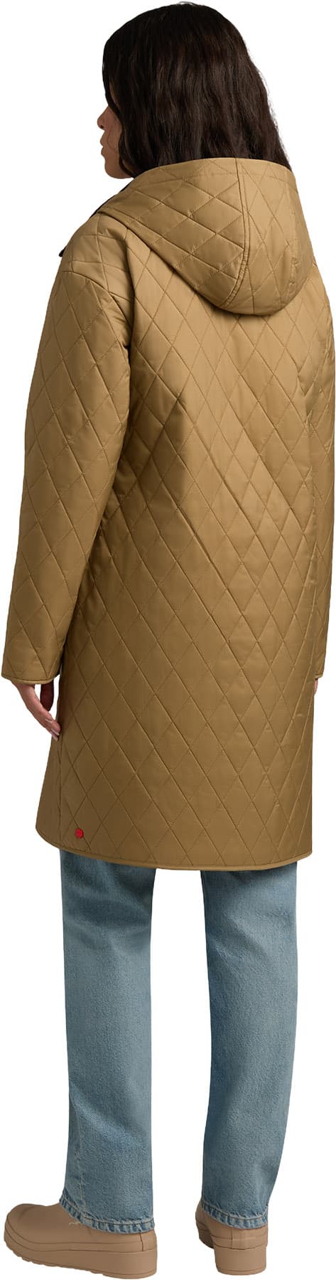 Product gallery image number 2 for product Alison Diamond Quilt Hooded Barn Coat - Women's