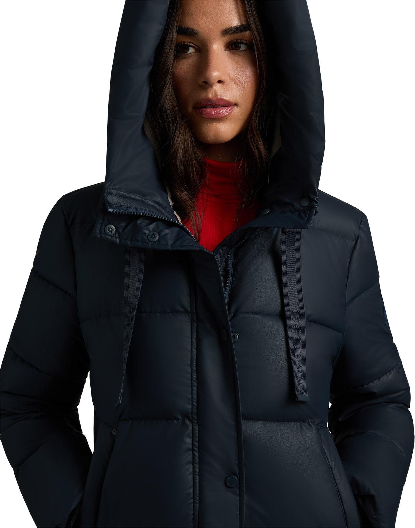 Product gallery image number 3 for product Elena Pu Coated Longline Puffer - Women's