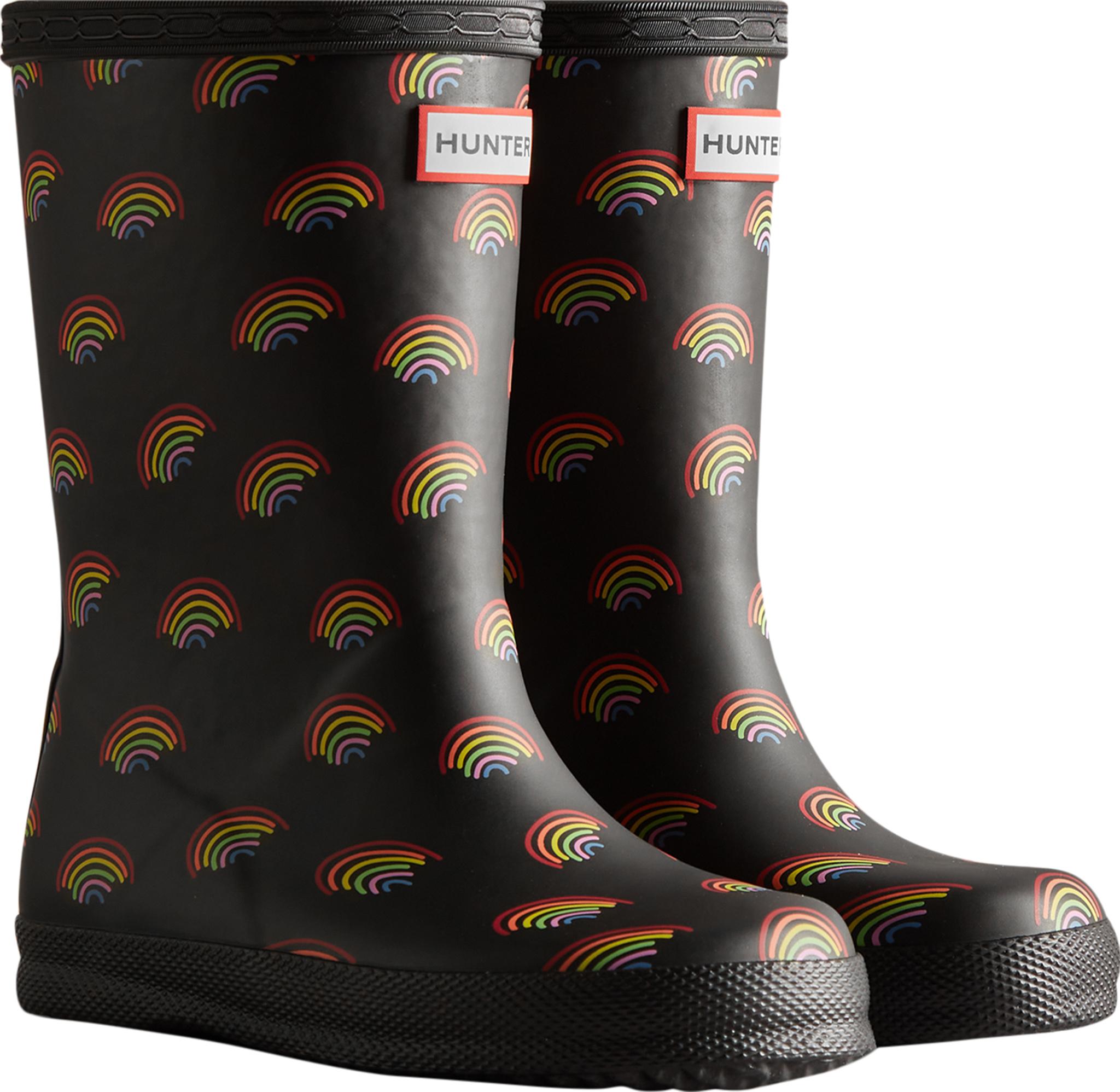 Product gallery image number 4 for product Mini Rainbow Print Rain Boots - Kids