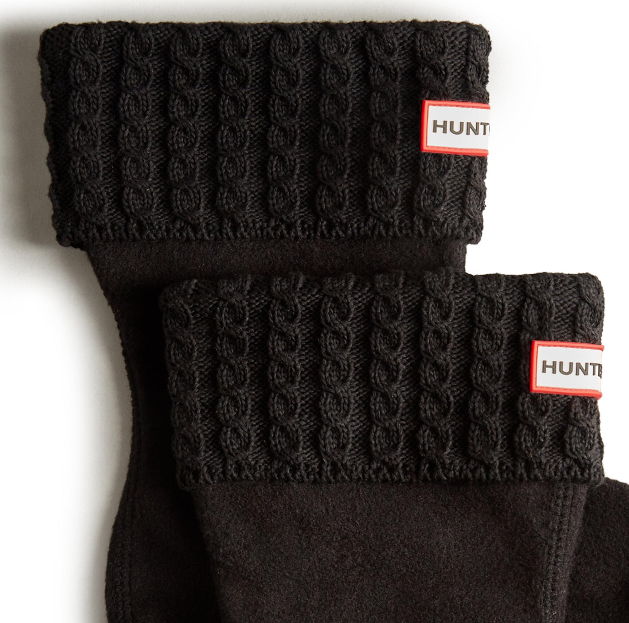 Product gallery image number 3 for product Recycled Mini Cable Knitted Cuff Short Boot Socks - Unisex