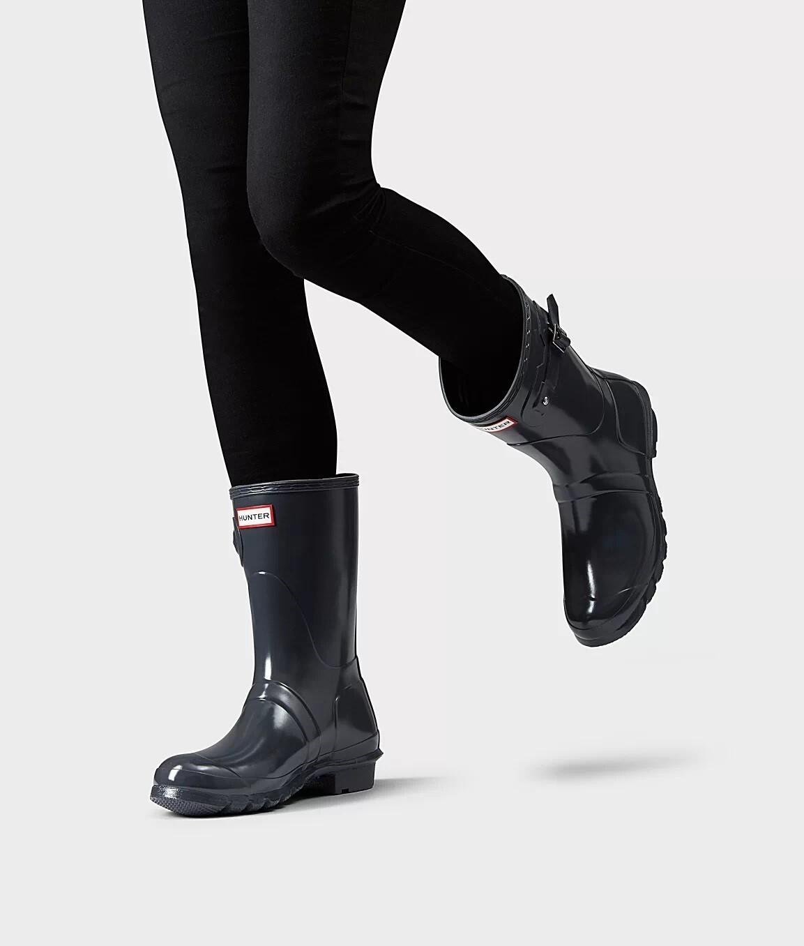 Product gallery image number 6 for product Original Tour Short Gloss Rain Boots - Women's