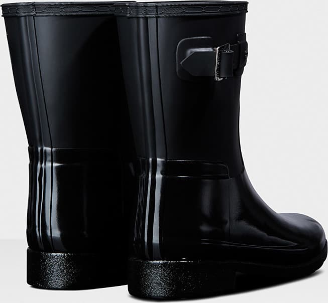 Product gallery image number 2 for product Refined Slim Fit Short Gloss Duo Rain Boots - Women's