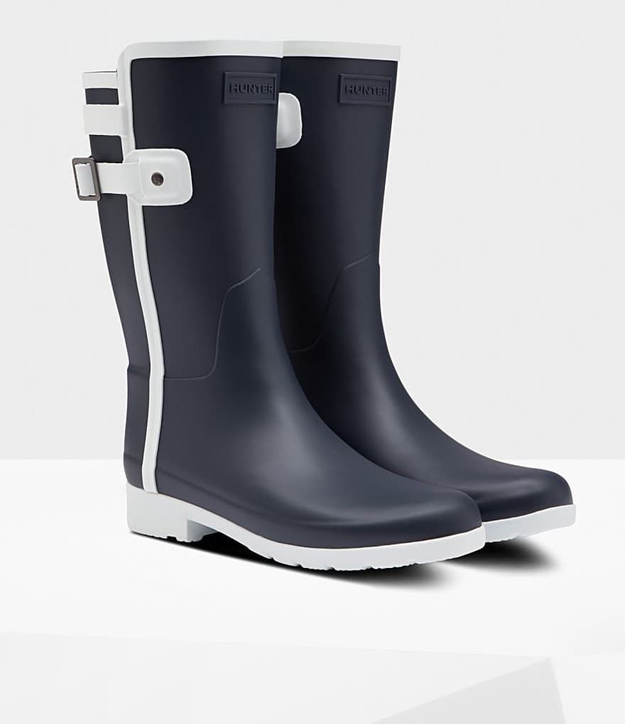 Product gallery image number 3 for product Refined Slim Fit Contrast Short Rain Boots - Women's