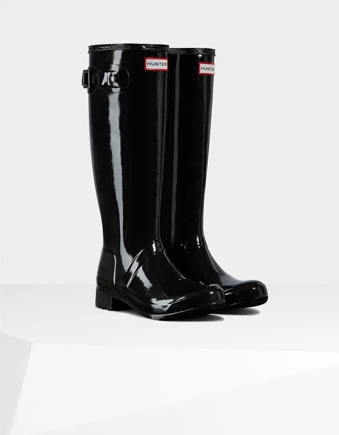 Product gallery image number 4 for product Original Tour Tall Gloss Rain Boots - Women's