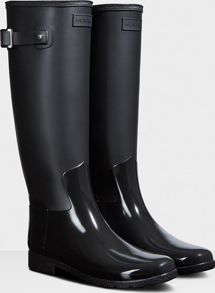 Product gallery image number 3 for product Refined Slim Fit Gloss Duo Rain Boots - Women's