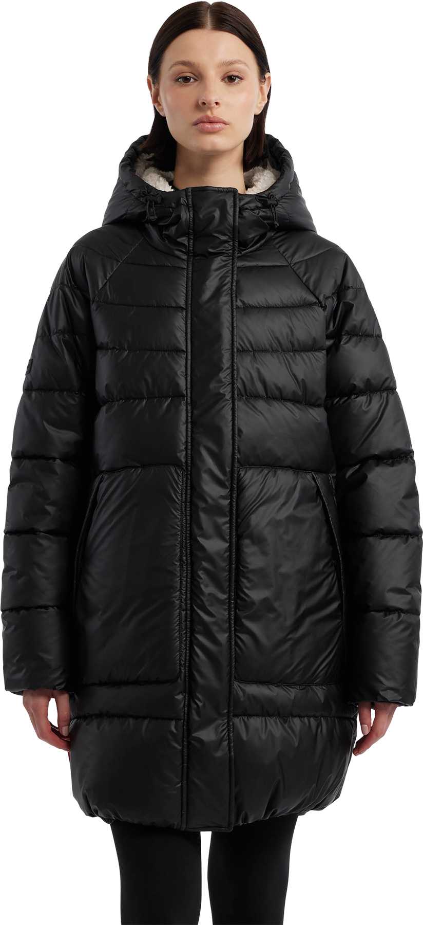 Product image for Almond Marshmallow Mid Length Puffer Jacket - Women's