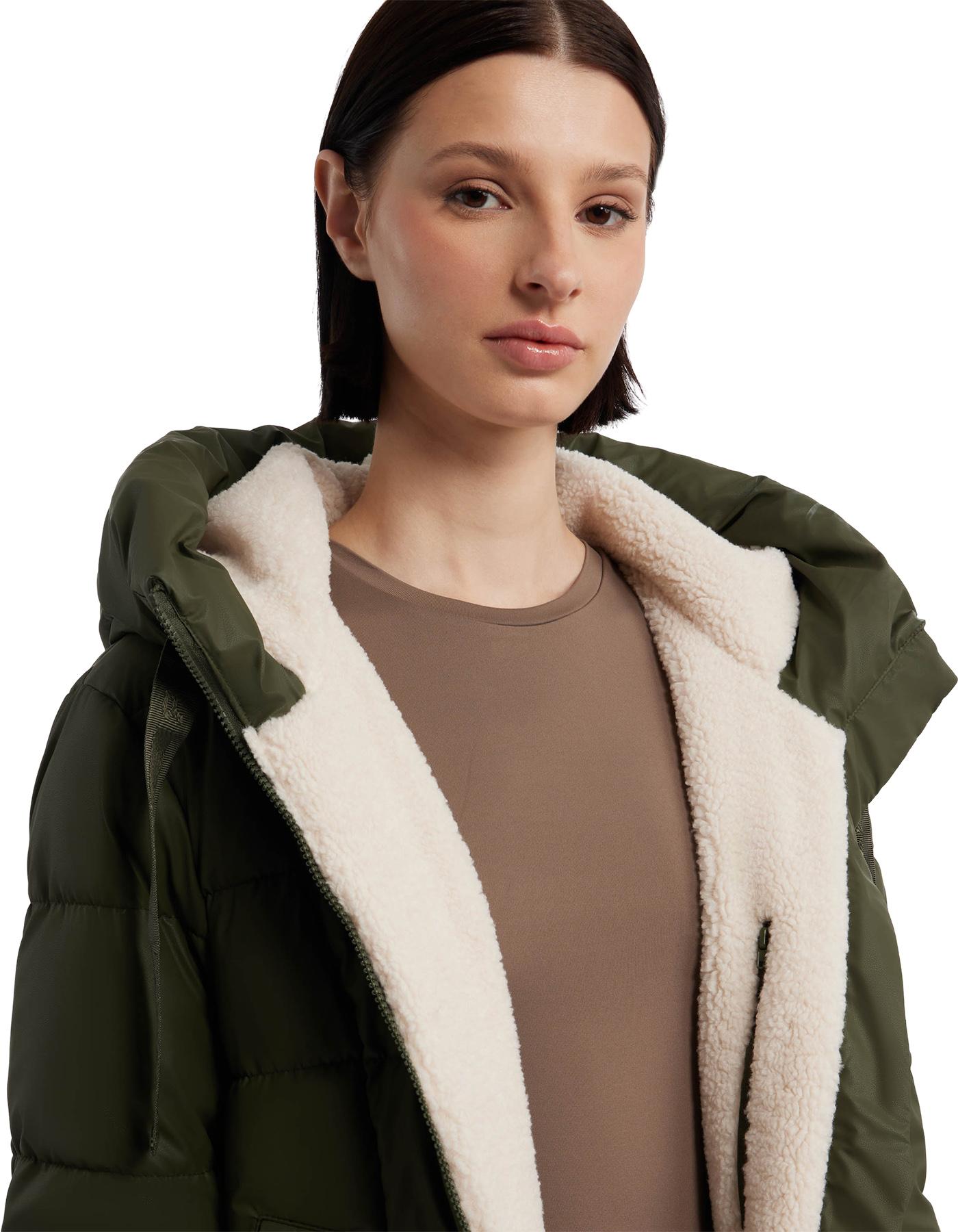 Product gallery image number 4 for product Ireland PU Coated Longline Puffer Jacket - Women's