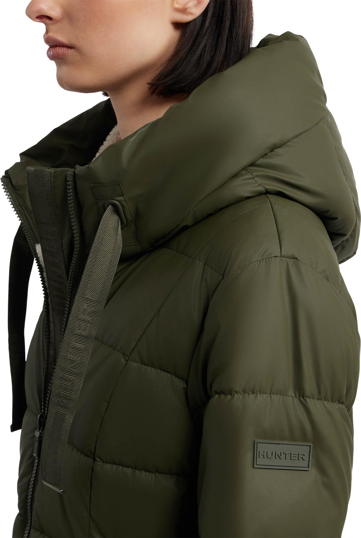 Product gallery image number 5 for product Ireland PU Coated Longline Puffer Jacket - Women's