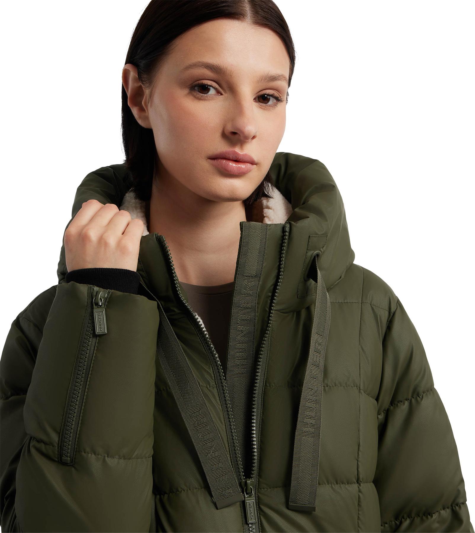Product gallery image number 6 for product Ireland PU Coated Longline Puffer Jacket - Women's