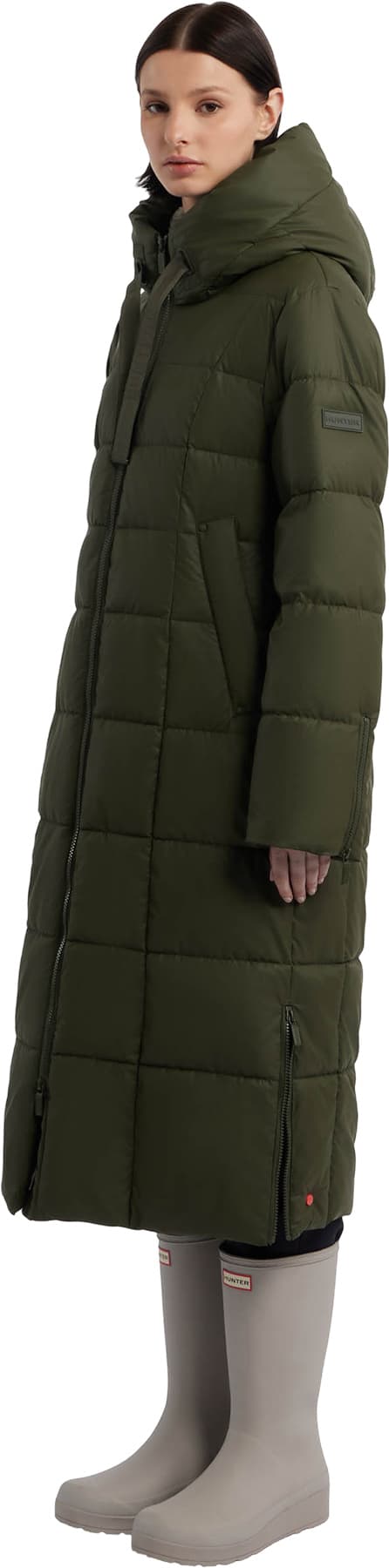 Product gallery image number 2 for product Ireland PU Coated Longline Puffer Jacket - Women's