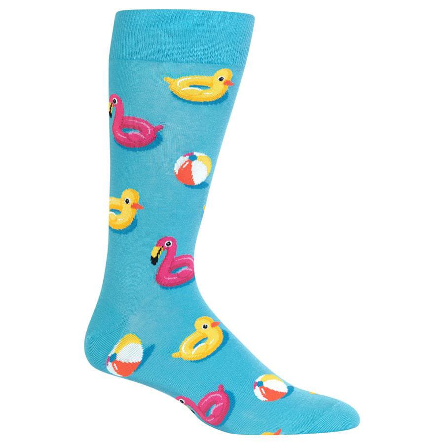 Product gallery image number 1 for product Pool Floats Crew Socks - Men's