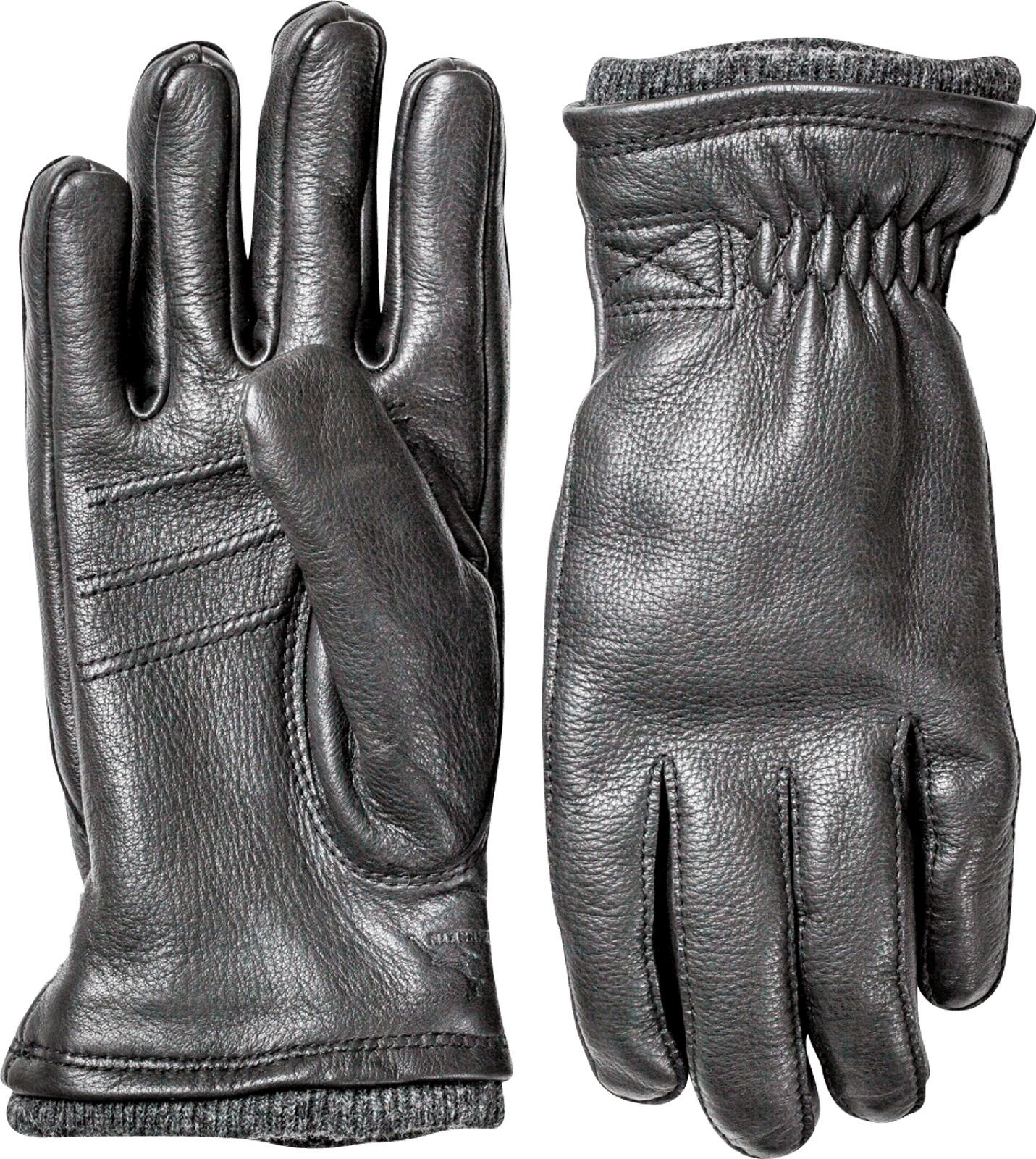 Product gallery image number 1 for product Deerskin Swisswool Rib Cuff Gloves - Unisex