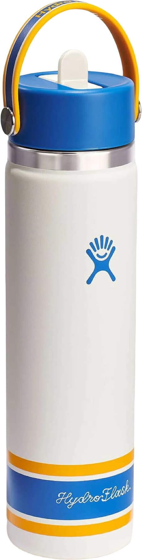 Product gallery image number 2 for product Wide Mouth Insulated Water Bottle with Flex Straw Cap 710ml