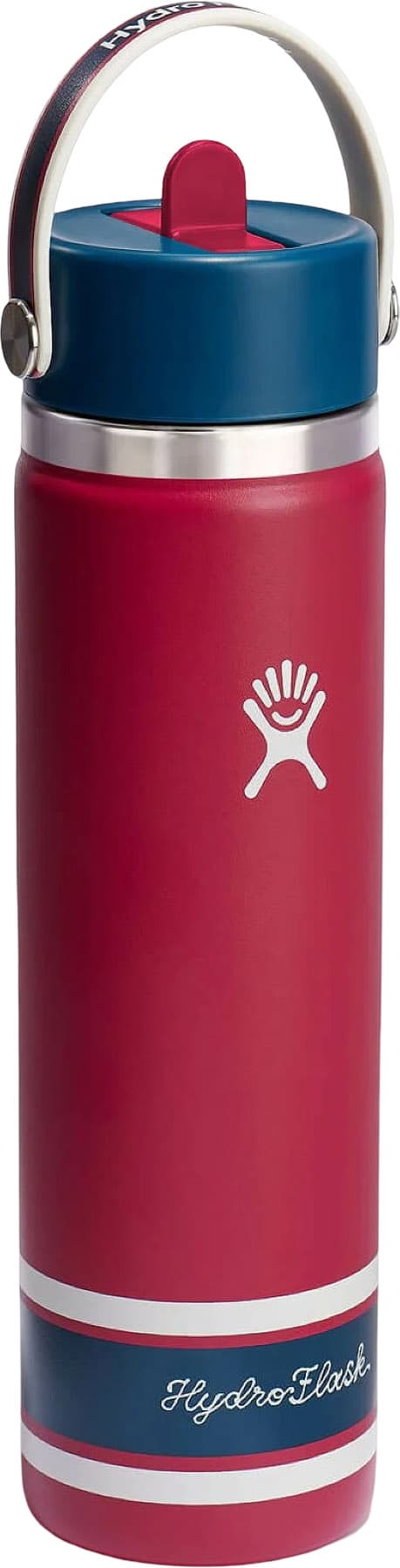 Product gallery image number 3 for product Wide Mouth Insulated Water Bottle with Flex Straw Cap 710ml