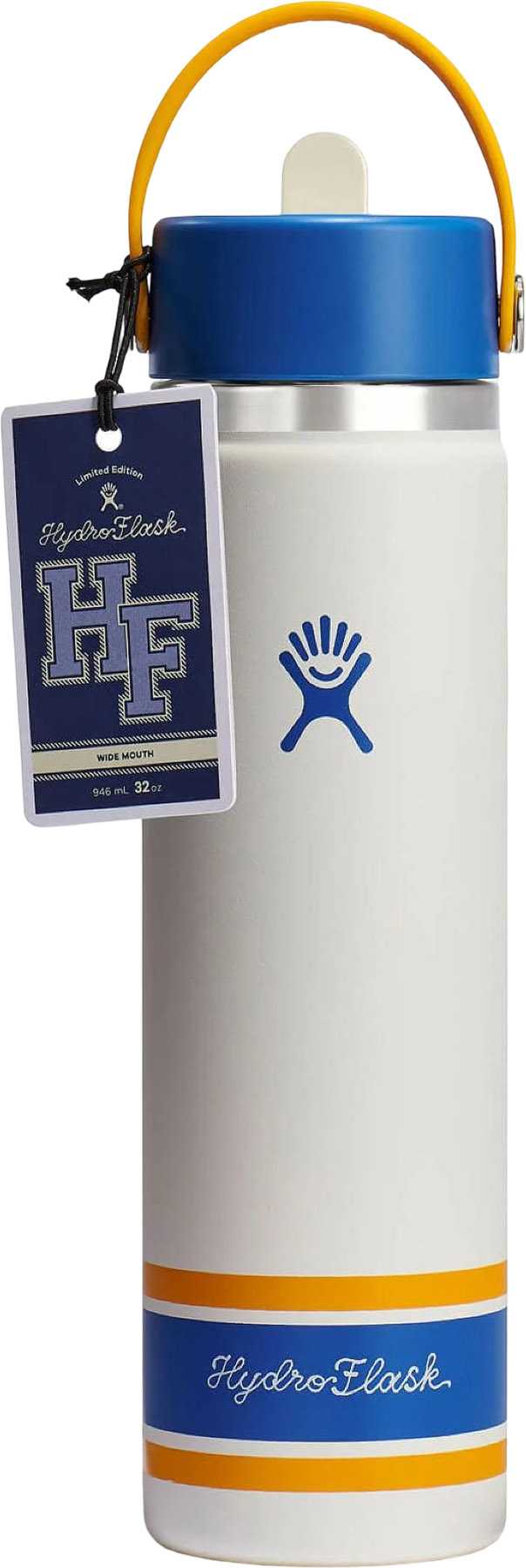 Product image for Wide Mouth Insulated Water Bottle with Flex Straw Cap 710ml