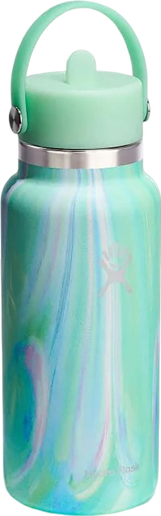 Product gallery image number 2 for product Wide Mouth Insulated Water Bottle with Flex Straw Cap 945ml