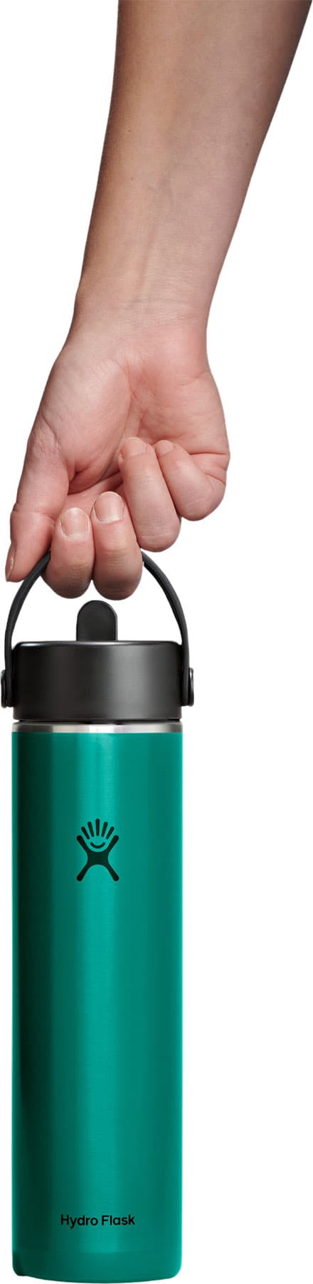 Product gallery image number 3 for product Lightweight Wide Mouth Water Bottle with Flex Straw Cap 24oz