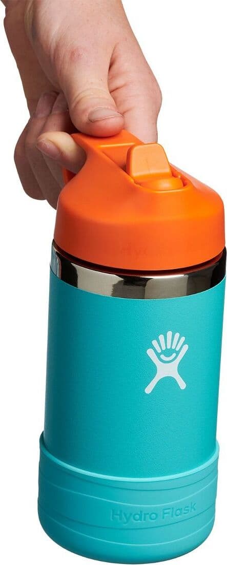 Product gallery image number 3 for product Wide Mouth Bottle with Straw Lid and Boot 355mL - Kids