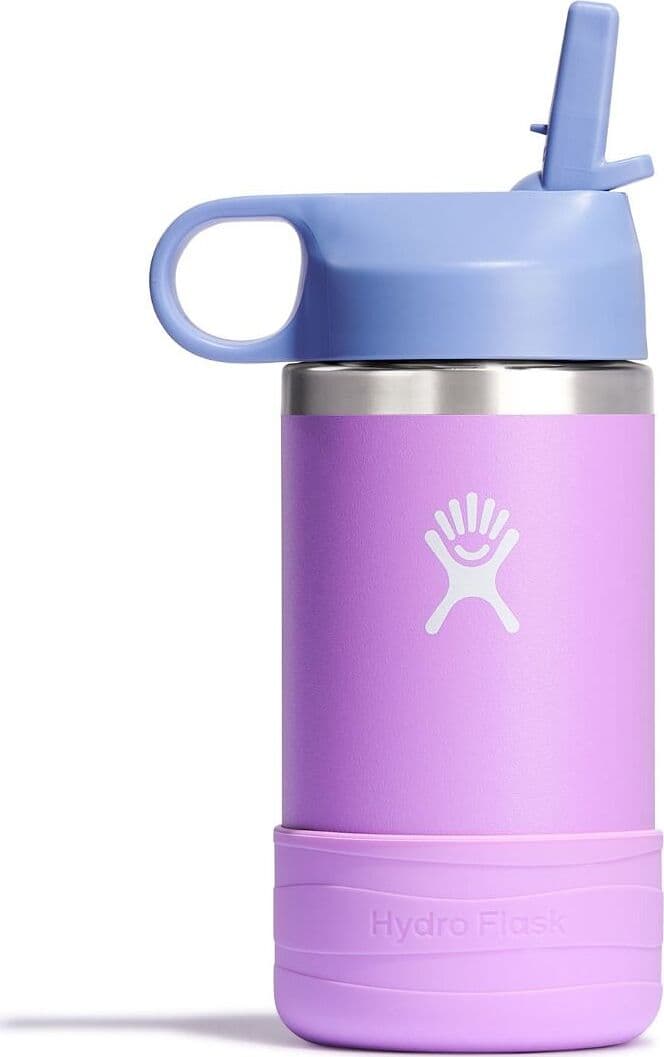 Image de produit pour Bouteille à large goulot avec couvercle à paille et manchons 355mL - Enfant