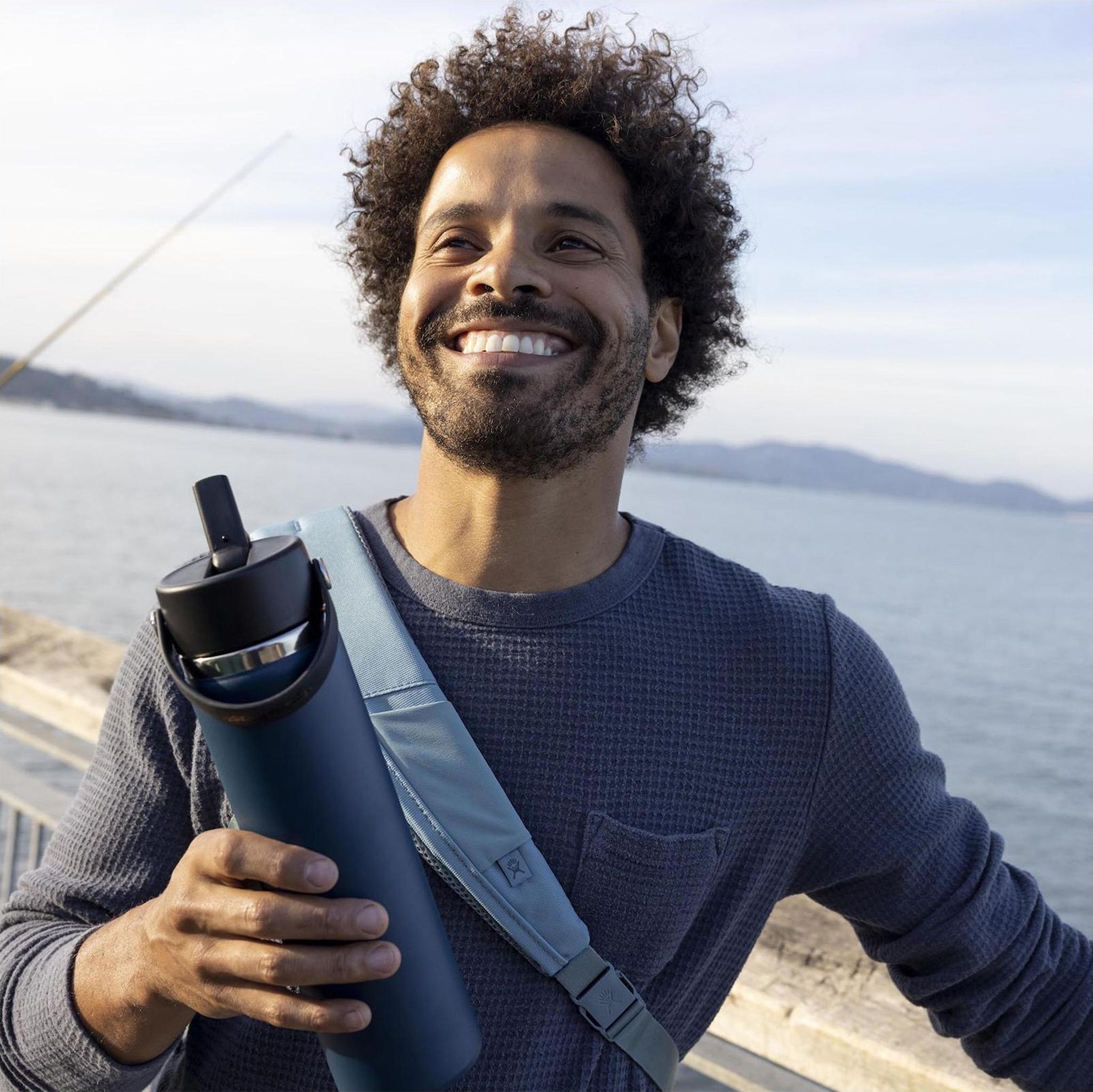 Numéro de l'image de la galerie de produits 4 pour le produit Bouteille d'eau à large ouverture avec bouchon de paille Flex 710ml