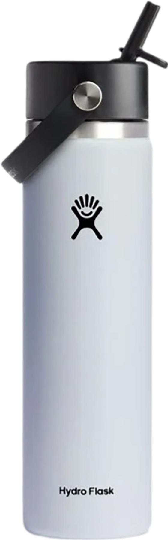 Product image for Wide Mouth Water Bottle with Flex Straw Cap 710ml