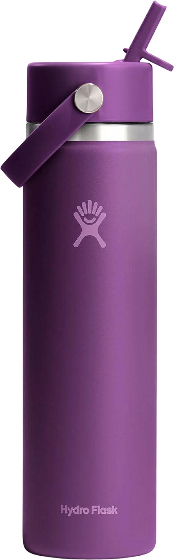 Product image for Wide Mouth Water Bottle with Flex Straw Cap 710ml