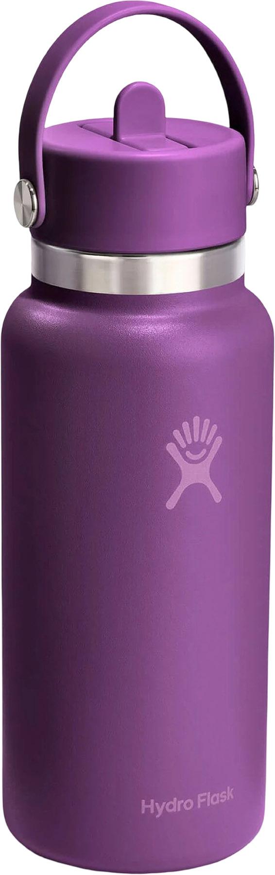 Product gallery image number 3 for product Wide Mouth Water Bottle with Flex Straw Cap 945ml