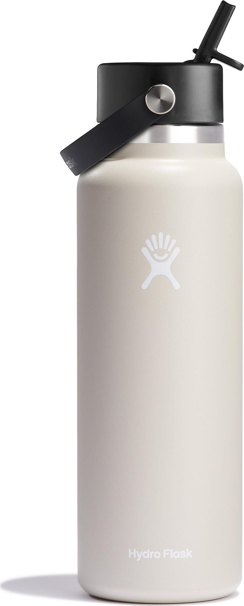 Product image for Wide Mouth Bottle with Flex Straw Cap 1.18L