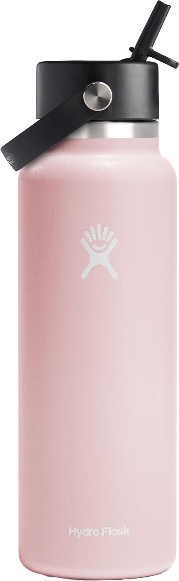 Product image for Wide Mouth Bottle with Flex Straw Cap 1.18L