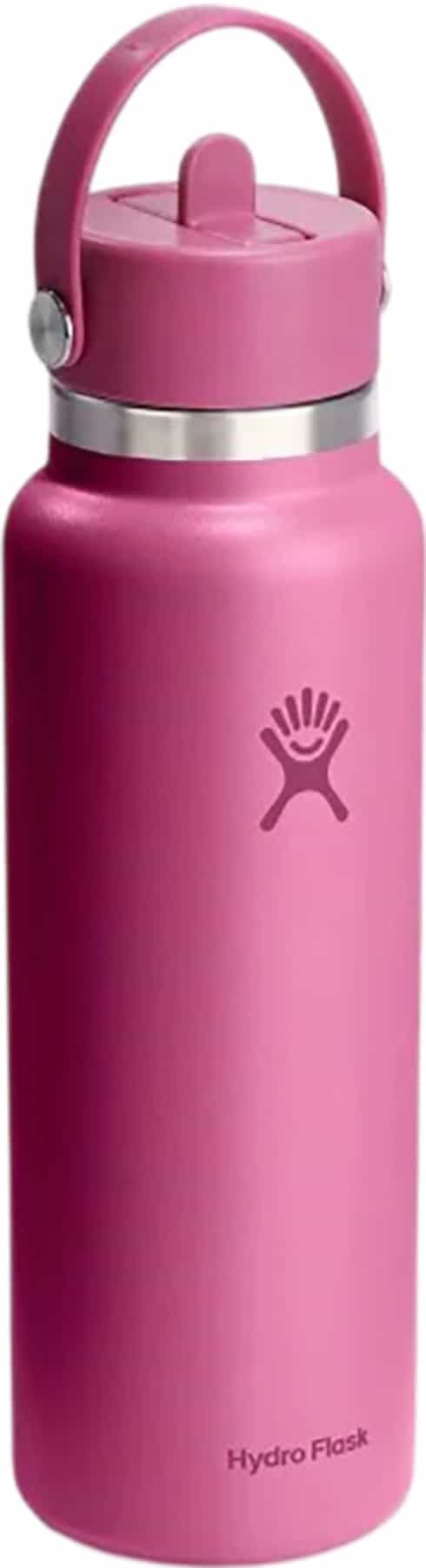 Product image for Wide Mouth Water Bottle with Flex Straw Cap 1.18L