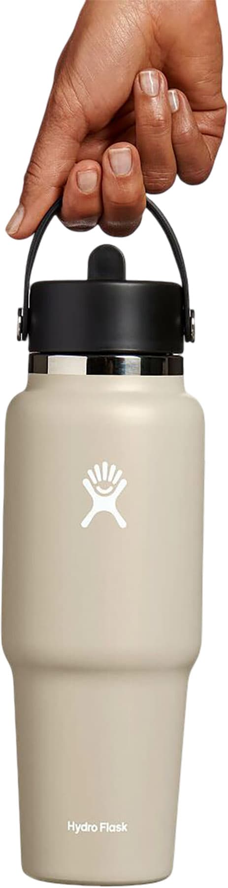 Product gallery image number 3 for product Wide Mouth Travel Bottle with Flex Straw Cap 946ml/32oz