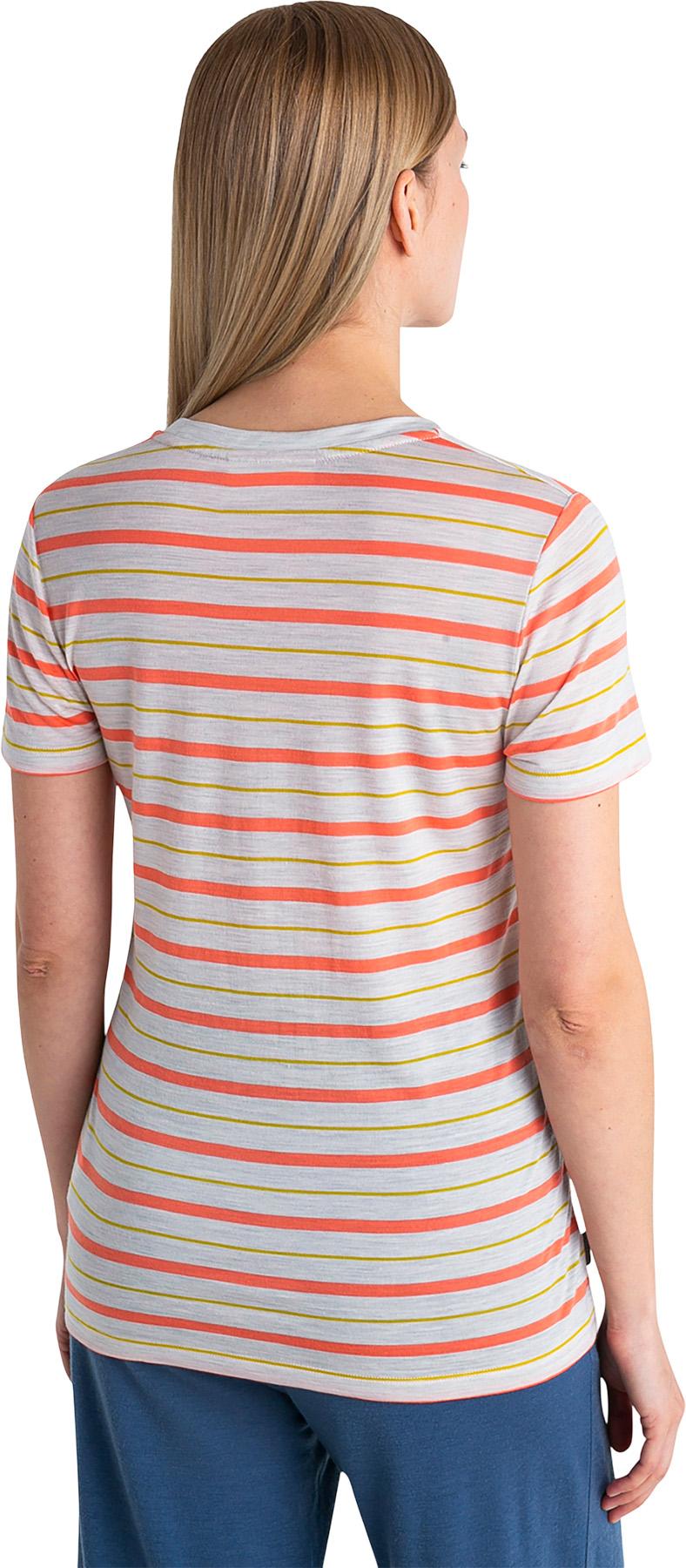 Product gallery image number 4 for product Wave Merino Short Sleeve Stripe T-Shirt - Women's