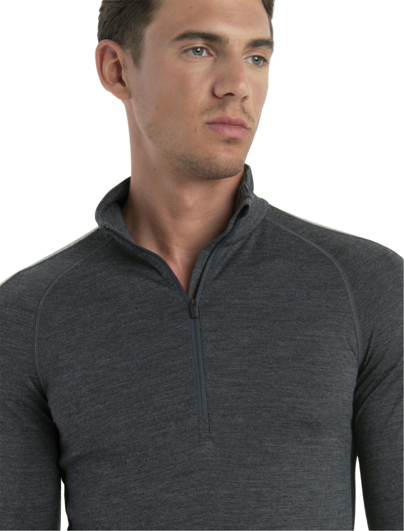 Product gallery image number 4 for product 200 ZoneKnit Merino Long Sleeve Half Zip Thermal Top - Men's