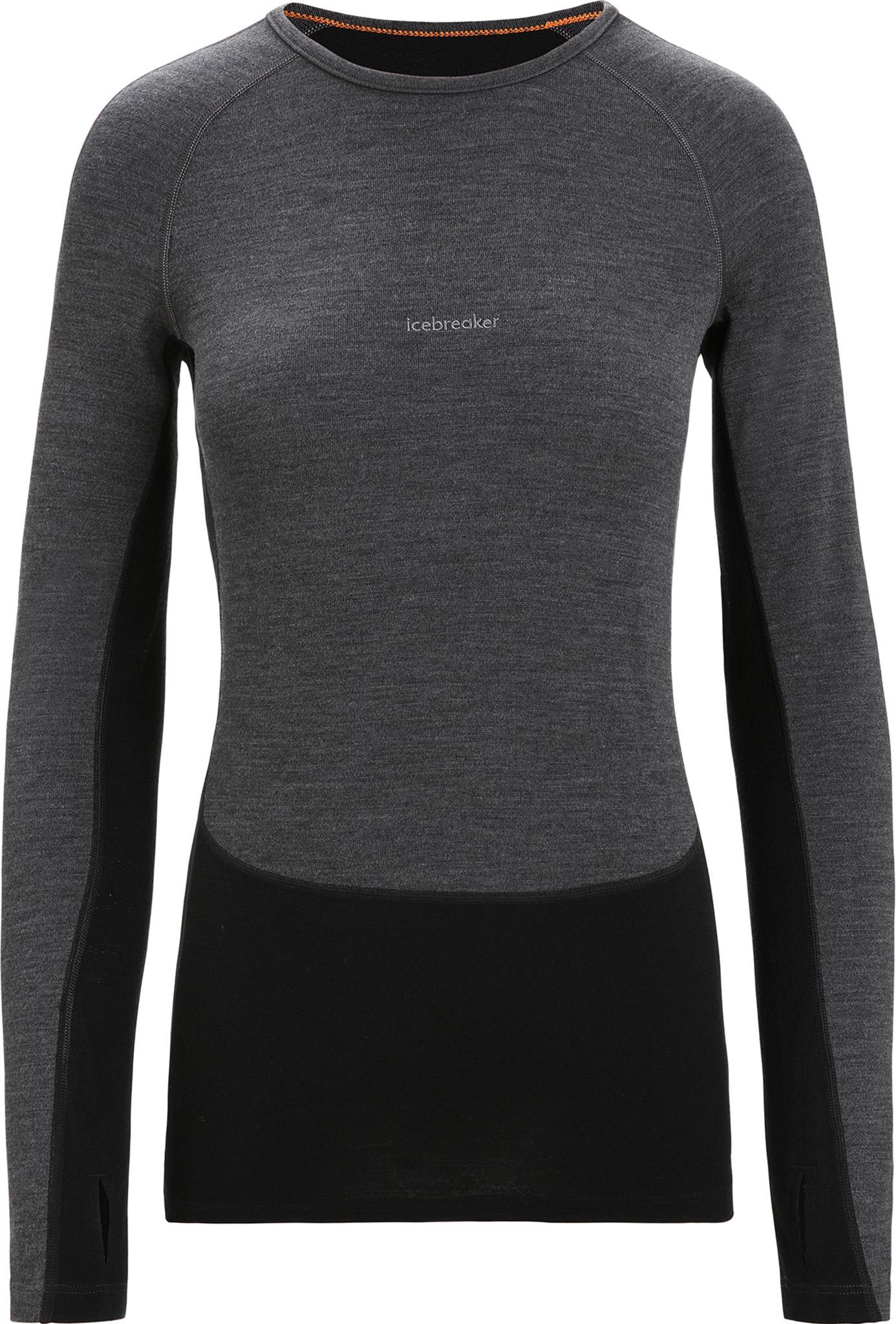Image de produit pour Haut thermique à manches longues et col rond en mérinos 260 ZoneKnit - Femme