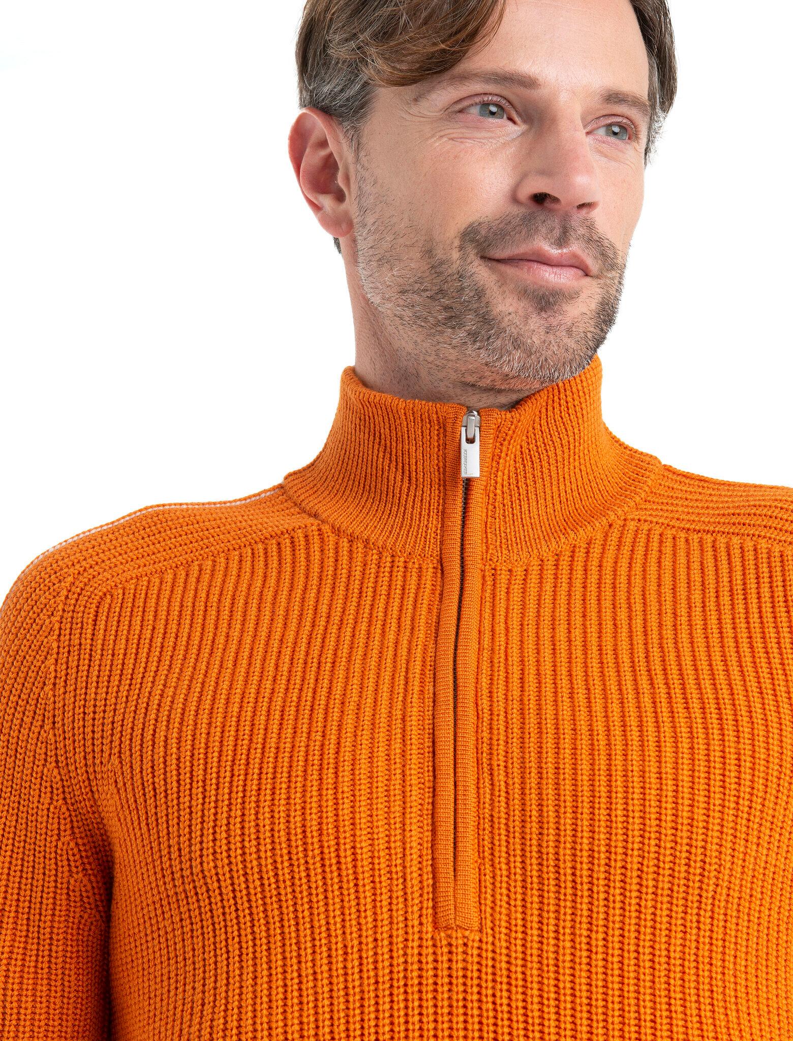 Product gallery image number 4 for product Lodge Merino Long Sleeve Half-Zip Sweater - Men's