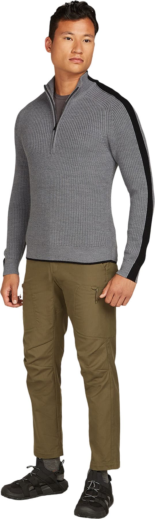 Product gallery image number 3 for product Lodge Merino Long Sleeve Half-Zip Sweater - Men's