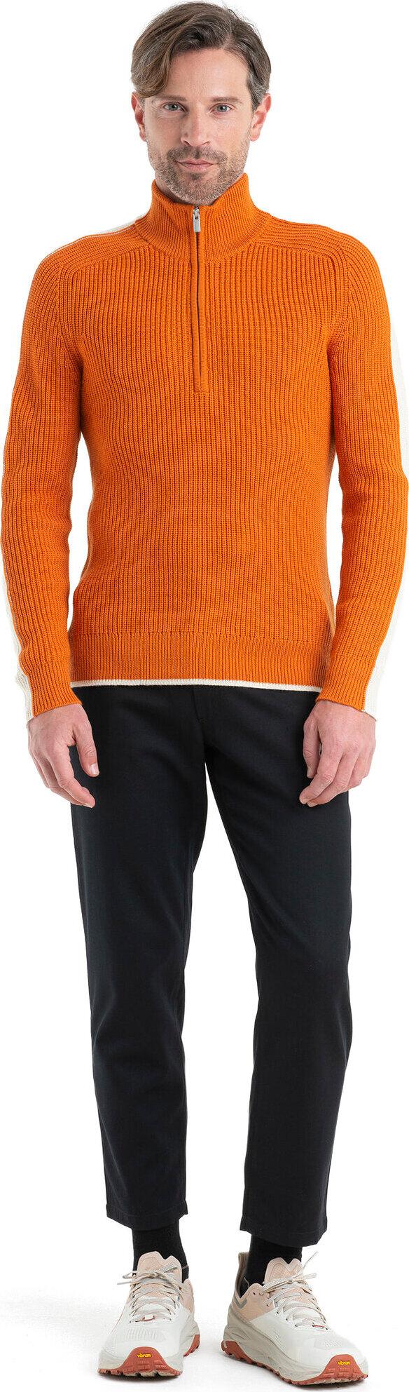 Product gallery image number 3 for product Lodge Merino Long Sleeve Half-Zip Sweater - Men's