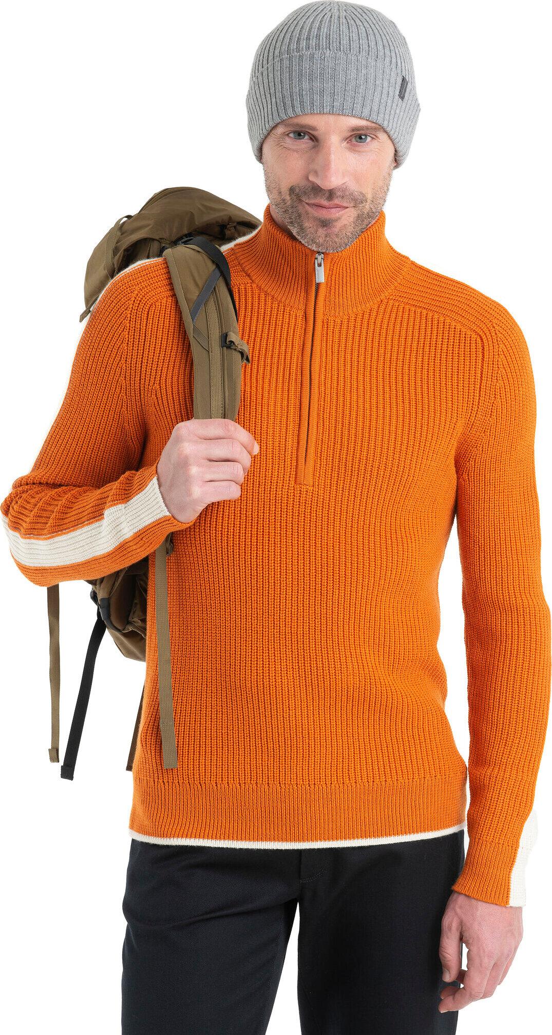 Product gallery image number 2 for product Lodge Merino Long Sleeve Half-Zip Sweater - Men's