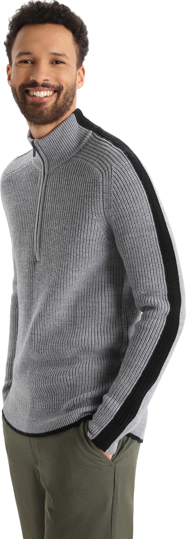 Product gallery image number 9 for product Lodge Merino Long Sleeve Half-Zip Sweater - Men's