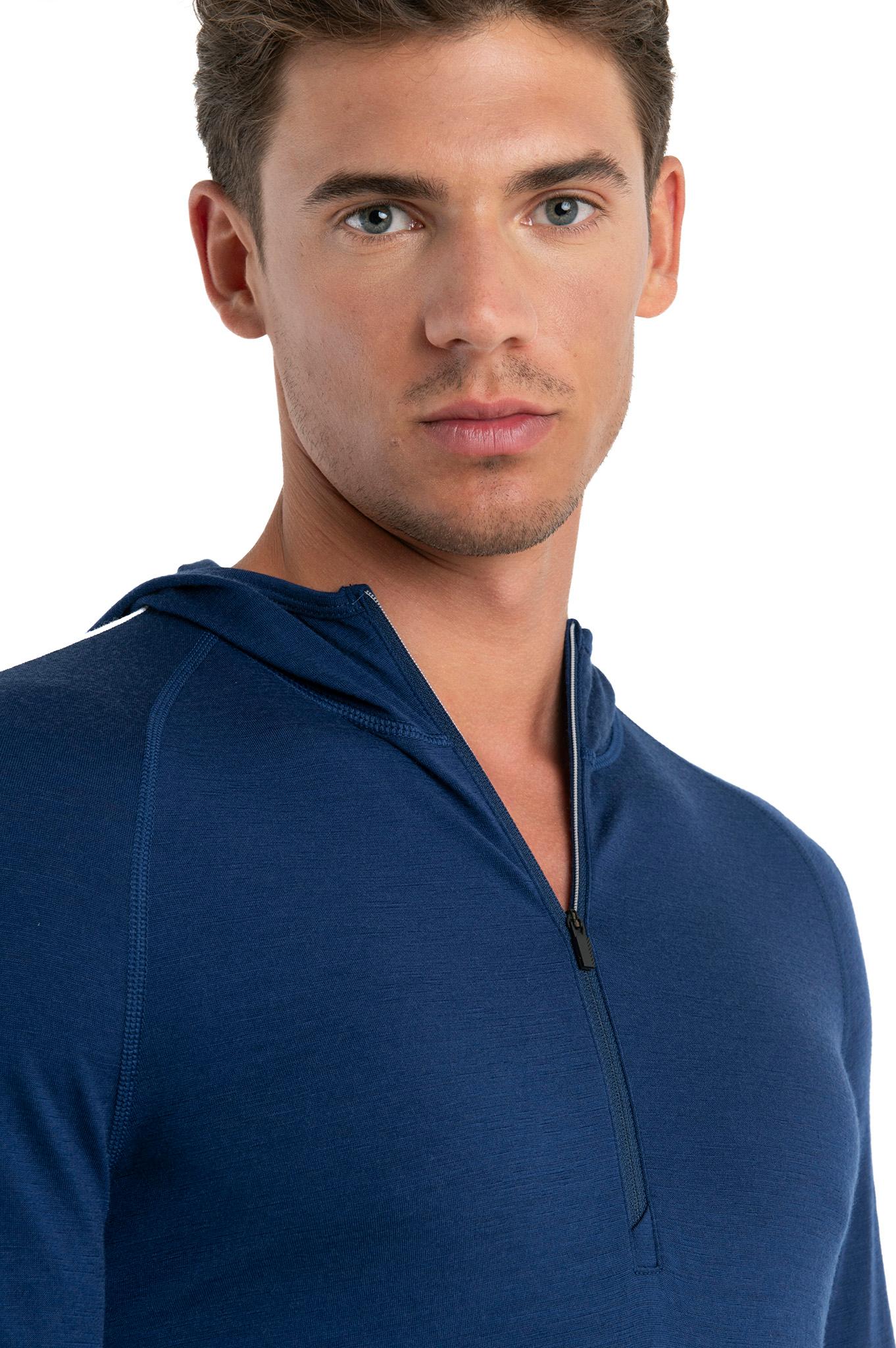 Product gallery image number 4 for product 200 Sonebula Merino Long Sleeve Half-Zip Thermal Hoody - Men's