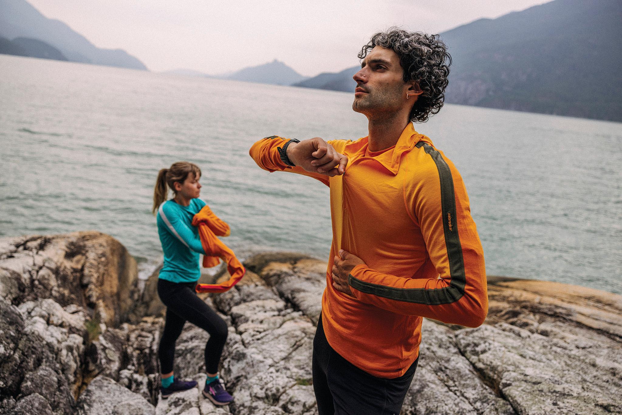 Product gallery image number 11 for product 200 Sonebula Merino Long Sleeve Half-Zip Thermal Hoody - Men's