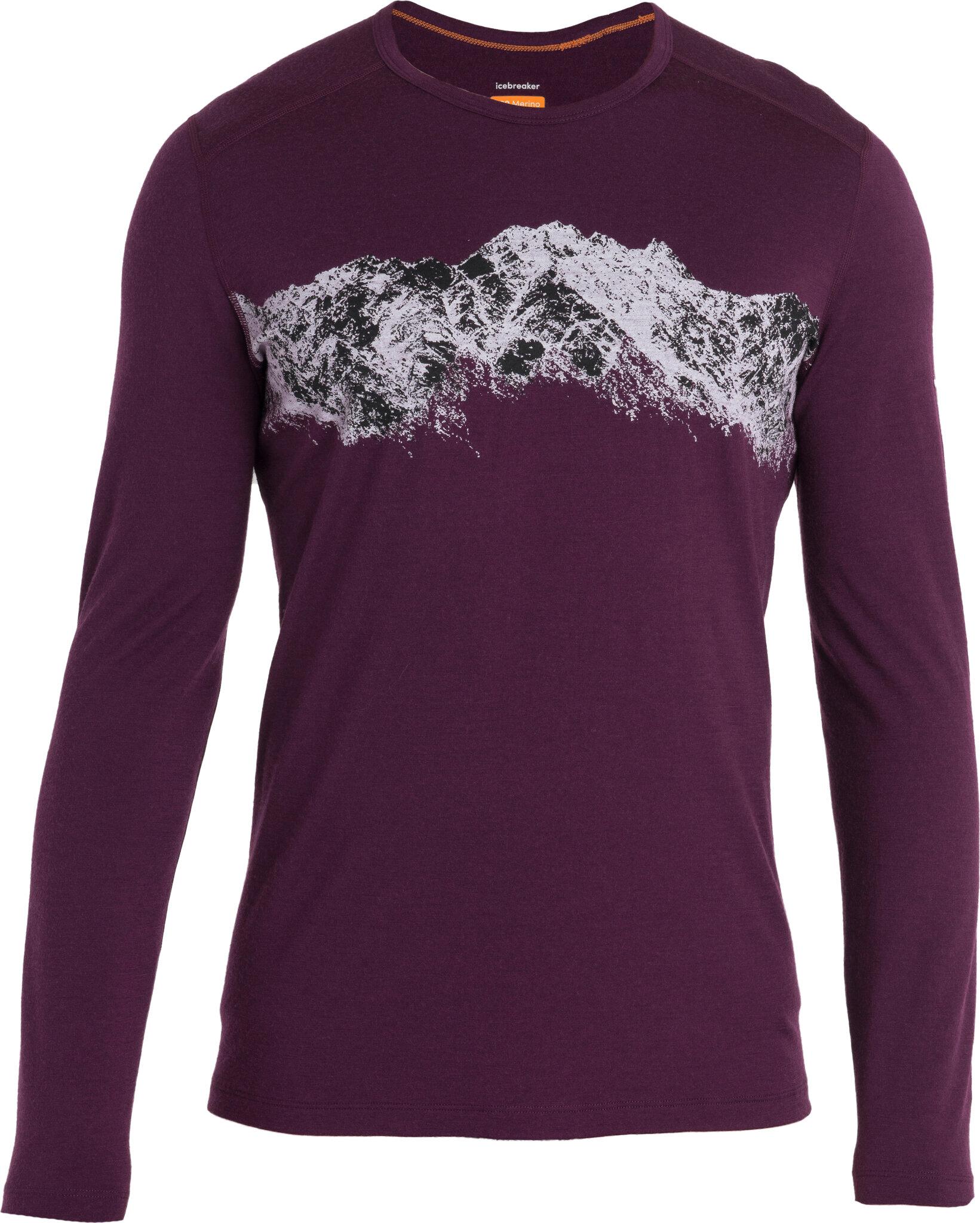 Product gallery image number 1 for product Merino 200 Oasis Remarkables Long Sleeve Crewe Thermal Top - Men's