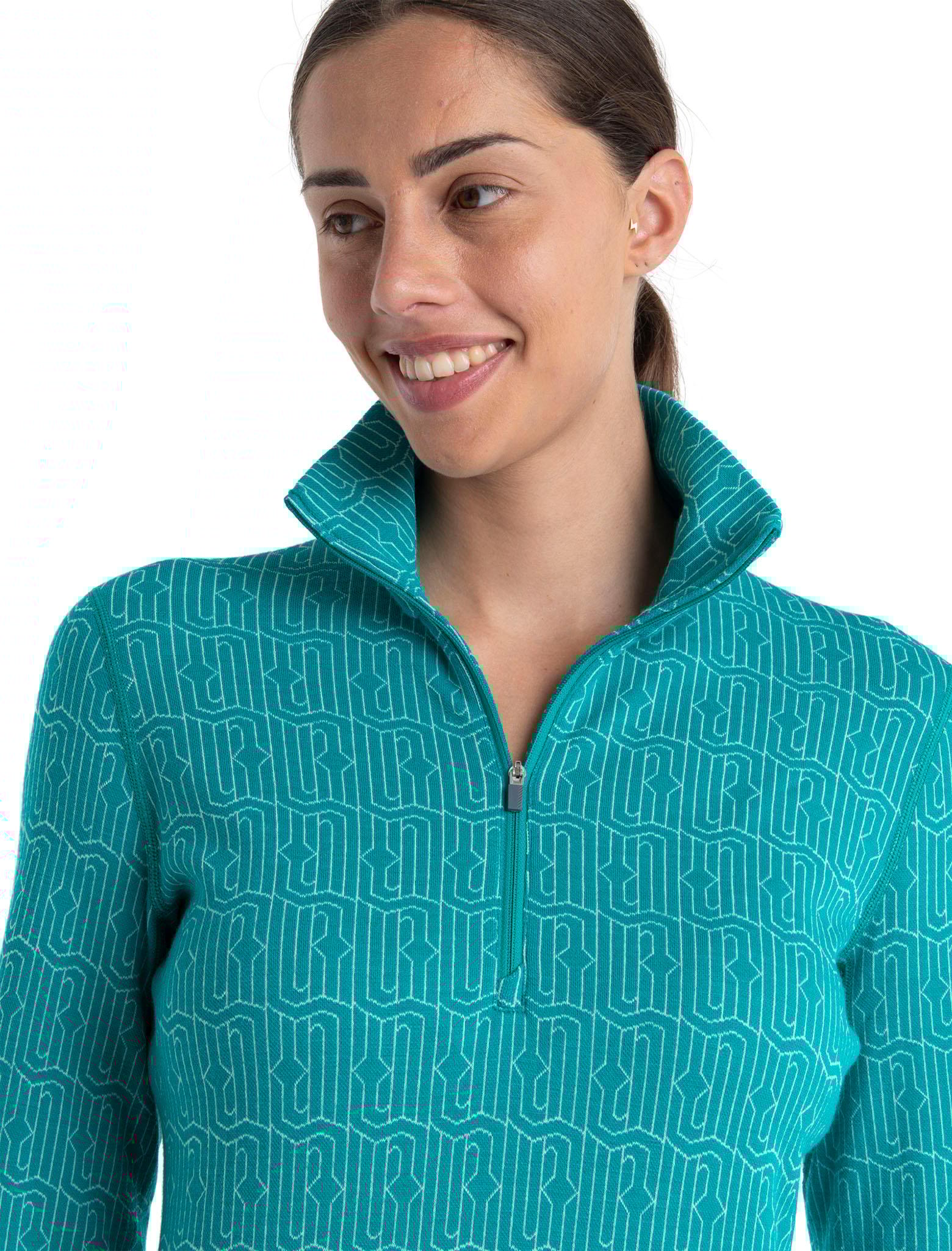 Product gallery image number 3 for product 260 Vertex Herenga Merino Long Sleeve Half-Zip Thermal Top - Women's