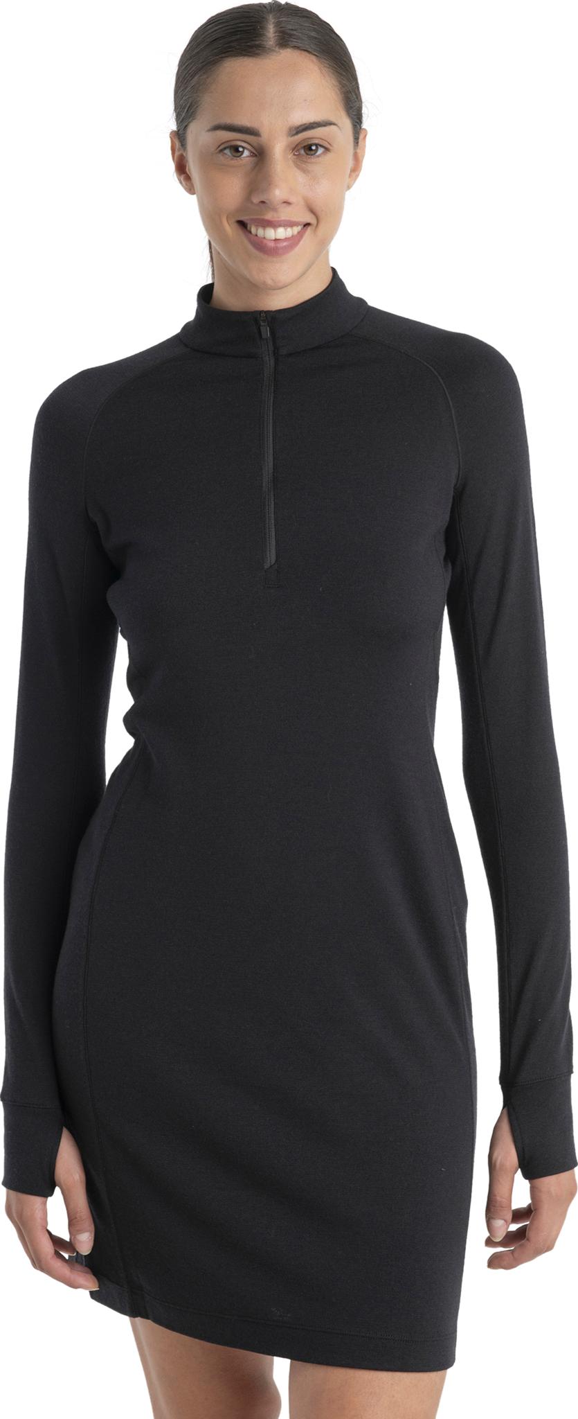 Product image for 260 Granary Merino Long Sleeve Half-Zip Dress - Women's