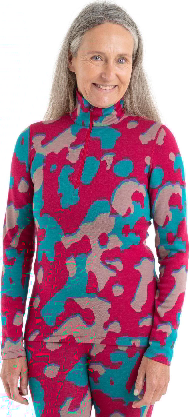 Product gallery image number 1 for product 260 Vertex Natural Shades Merino Long Sleeve Half-Zip Thermal Top - Women's