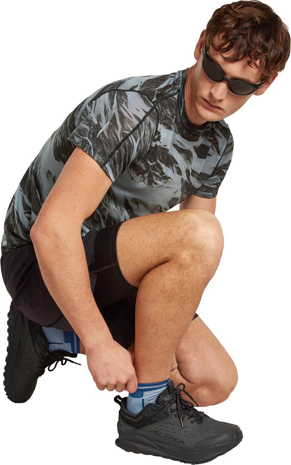 Product gallery image number 3 for product Chaussettes mini ultralégères en mélange de mérinos Run+ - Homme