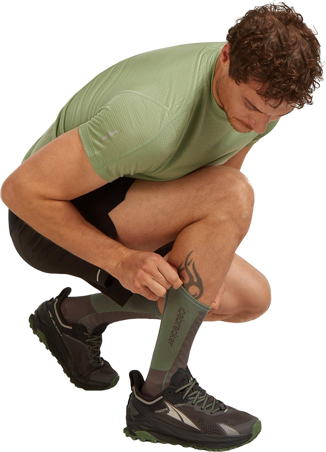 Numéro de l'image de la galerie de produits 5 pour le produit Chaussette de course mi-mollet ultraléger en mérino mélanger Run Plus - Homme