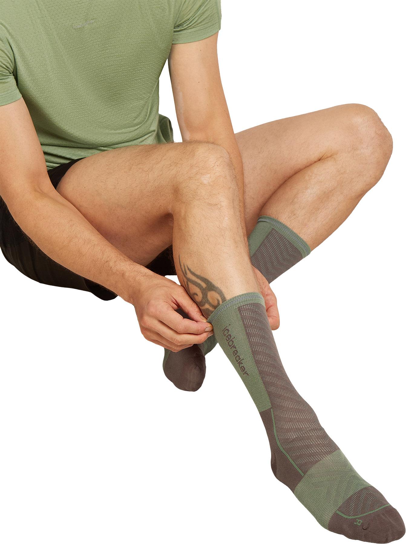 Numéro de l'image de la galerie de produits 3 pour le produit Chaussette de course mi-mollet ultraléger en mérino mélanger Run Plus - Homme