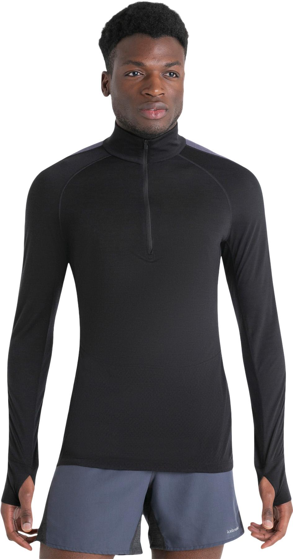 Numéro de l'image de la galerie de produits 2 pour le produit Haut thermique à manches longues à demi-glissière en mérino mélanger 125 ZoneKnit - Homme